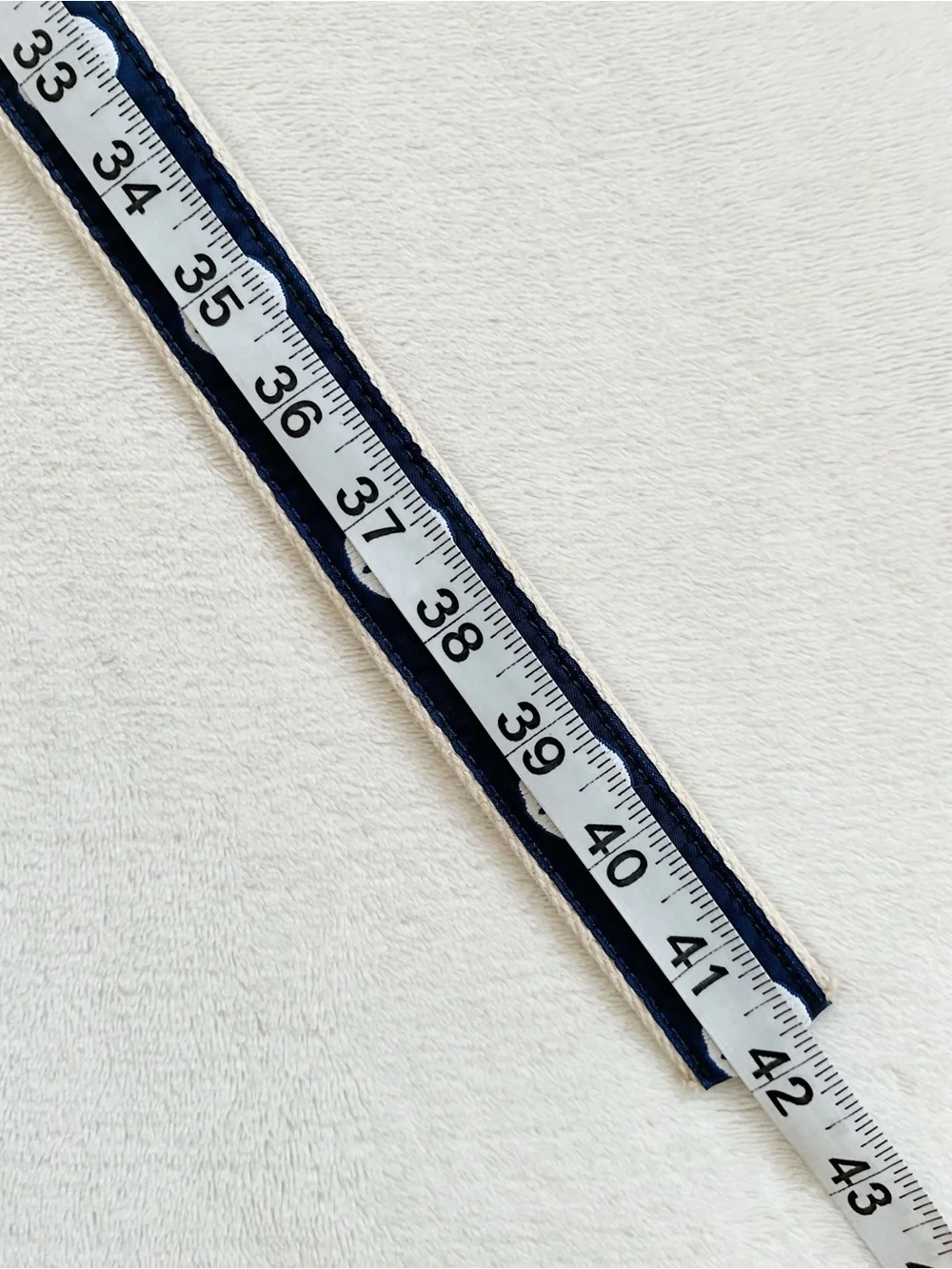 Eliza B. Navy Sand Dollar D-Ring Canvas Belt Size M Made in USA